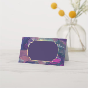 Cartão De Mesa Placa de espaço para pintura em acrílico em negr