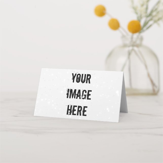 Cartão De Mesa Placa de Local Completamente Personalizável (Frente)