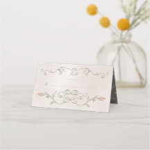 PLACA DE LOCAL | Elegante Rosa de Casamento de Bel