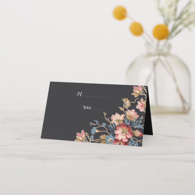 Cartão De Mesa Placa de Local Geométrico do ouro (Frente)