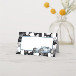 Cartão De Mesa Placa de lugar da Festa de aniversário do carro de