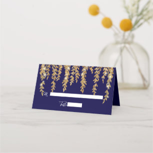 Cartão De Mesa Placa de Luz Elegante Luzes Brilhantes Douradas Fo