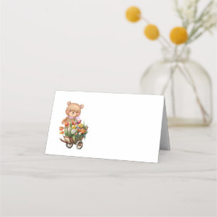 Cartão De Mesa Placa de Mesa de Partido Floral Russo Rosa-Rosa-Ur