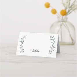 Cartão De Mesa Placa de Mesa Eucalyptus Wedding Suite Elegante