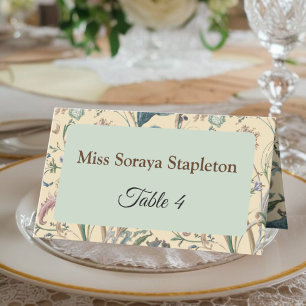 Cartão De Mesa Placa de nome Regencycore Vintage Regency Elegante