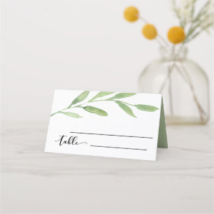 Cartão De Mesa Placa de Recepção de casamento Floral de Waterco
