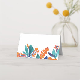 Cartão De Mesa Placa Floral Flórida de Lugar