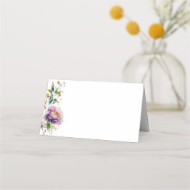 Cartão De Mesa Placa Floral/Placa Escorregada De Aquarela