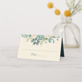 Cartão De Mesa Placa Formal Floral Personalizada Folheada
