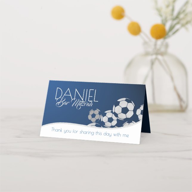 Cartão De Mesa Placa Sentada De Futebol (Verso)