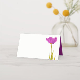 Cartão De Mesa Placas de lugar para convidados de tulipa de tulip