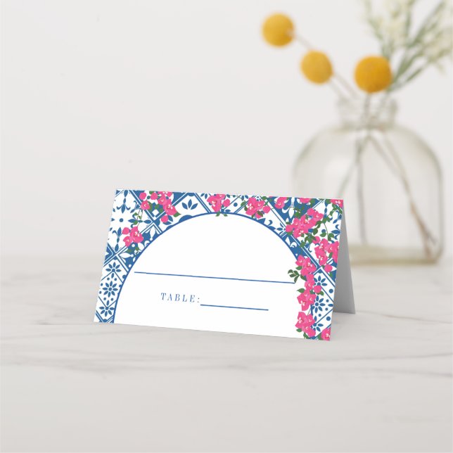 Cartão De Mesa Placas de substituição Mamma Mia rosa bougainville (Frente)