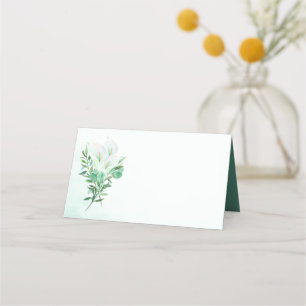 Cartão De Mesa Placas de Vazio Lily White Calla Lily