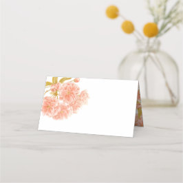 Cartão De Mesa Placas florais florais de pêssego