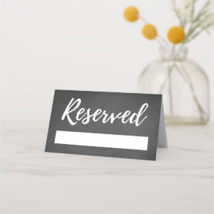 Cartão De Mesa Placas Rustic de Casamento de Bancos Reservados