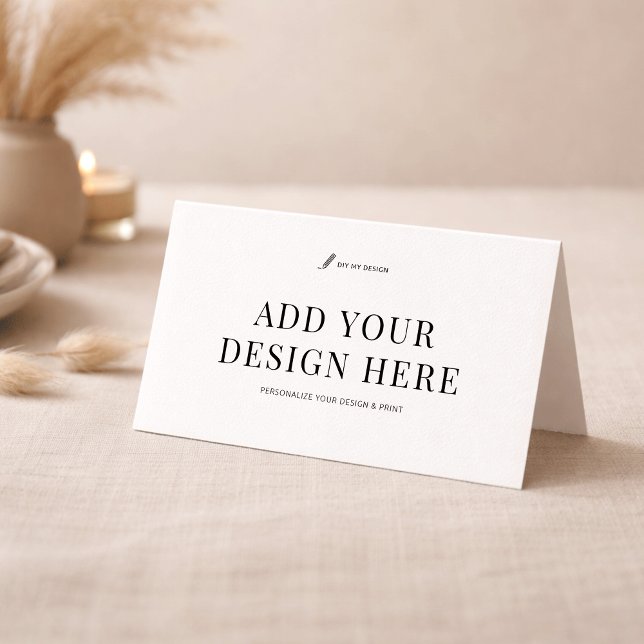 Cartão De Mesa Place Card Printing Custom Artwork Bi-Fold Cards (Criador carregado)