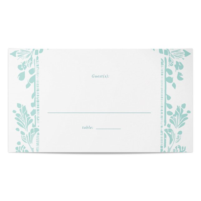 Cartão De Mesa Placecard de Mesas de Casamento Norwich (Classic Place Card Design with Room for Writing Guest's Name)