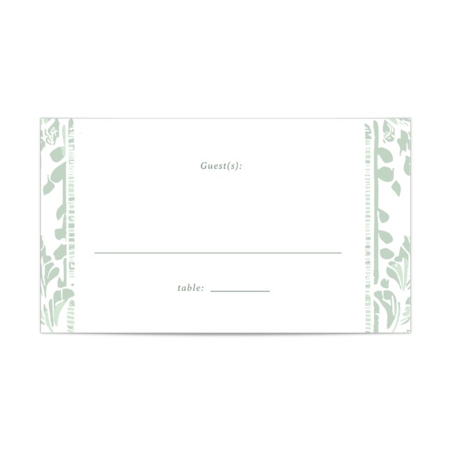 Cartão De Mesa Placecard de Mesas de Casamento Norwich (Criador carregado)