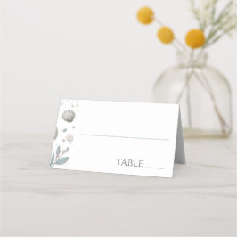 Cartão De Mesa Praia Pastel