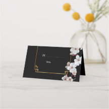 & Quadro do ouro das flores brancas