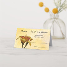 Quarenta e fantástica Aniversário Amarelo e Vermel