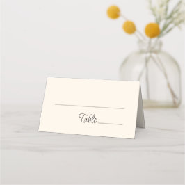 Cartão De Mesa Quirky Handwrite Wedding