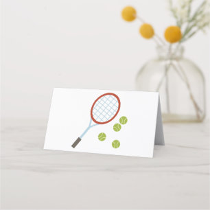 Cartão De Mesa Racquet e Balls