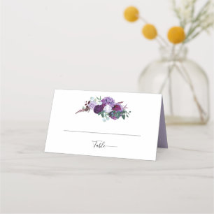 Cartão De Mesa Recepção de casamento Floral Puro