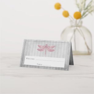 Cartão De Mesa Recepção de Dragonfly Tons-Rosa