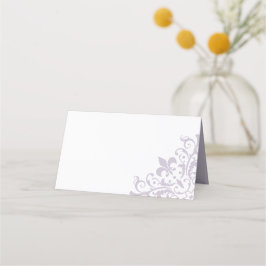 Cartão De Mesa Regência Francesa Elegante Casamento Purple Fleur 