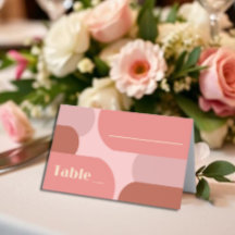 Retro Arches Casamento Cor-de-Rosa Coral