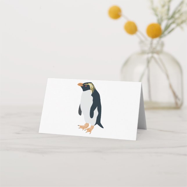 Cartão De Mesa Rock Hopper Penguin (Frente)