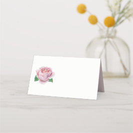 Cartão De Mesa Rosa Rosa Rosa Watercolor Floral
