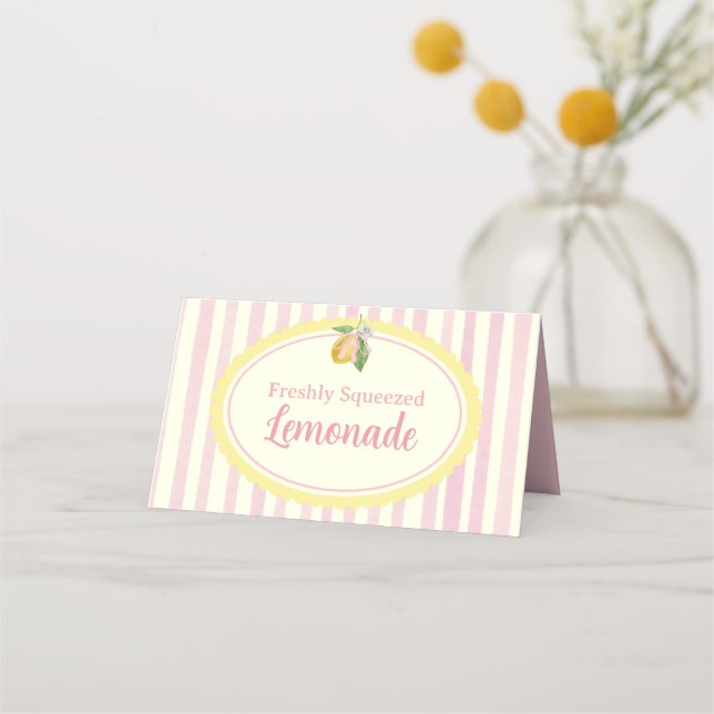 Cartão De Mesa Rótulos de Alimentos para Mesa Frescos (Frente)