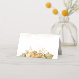 Cartão De Mesa Rust deixa Pumpkin agradecida à família