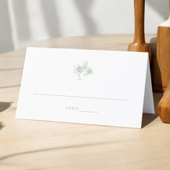 Cartão De Mesa Sage Green Toile Wedding Place Card (Criador carregado)