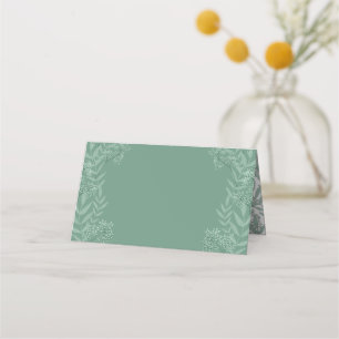 Cartão De Mesa Sage Green Wedding Vintage Botanical