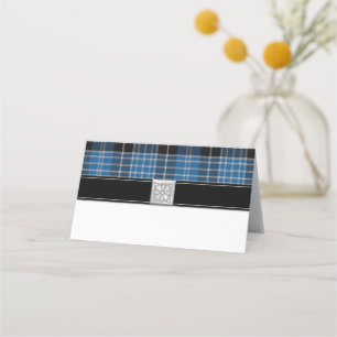 Cartão De Mesa Scottish Clark Tartan Wedding