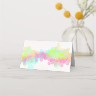 Cartão De Mesa Separadores de Tintas de Cores Aquáticas Coloridas