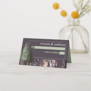 Cartão De Mesa Sequoias e Latidos, Casamento Russo