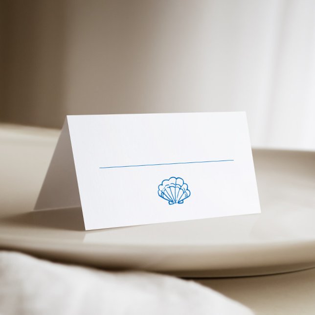 Cartão De Mesa Shell De Desenho Da Mão (Criador carregado)