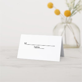 Cartão De Mesa simples e mínimo morcego-preto-meu-deus-preto