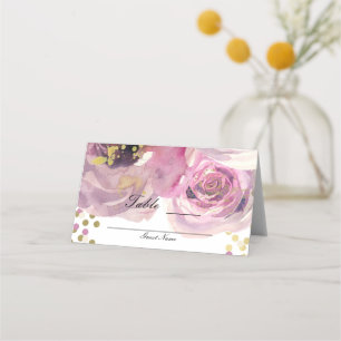 Cartão De Mesa Sinalização de Assento de Mesa de Casamento Floral