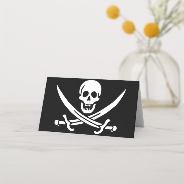 Cartão De Mesa Sinalizador Pirate (Frente)