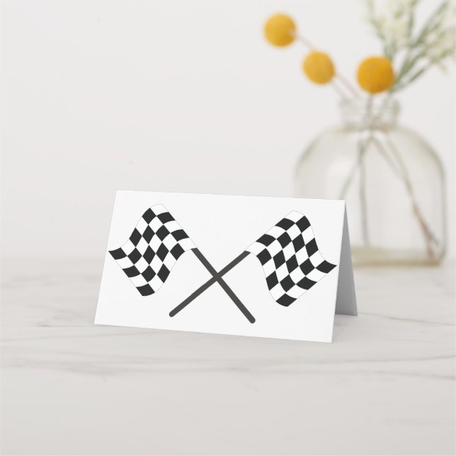 Cartão De Mesa Sinalizadores de Corrida (Frente)