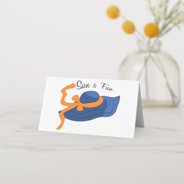 Cartão De Mesa Sol E Divertimento (Frente)