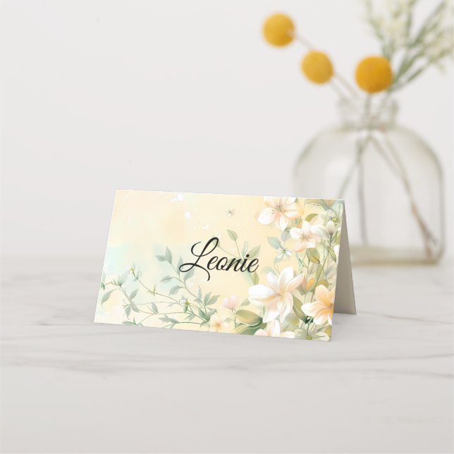 Cartão De Mesa Stilvolle Hochzeit em Pastell (Frente)