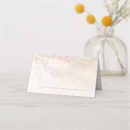 Cartão De Mesa Stone & Cherry Blossom Wedding Folded Place Card