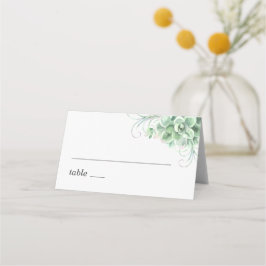 Cartão De Mesa Suculentas em aquarela. Casamento de cactus verde