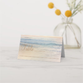 Cartão De Mesa Sunset Beach Wedding Place Card